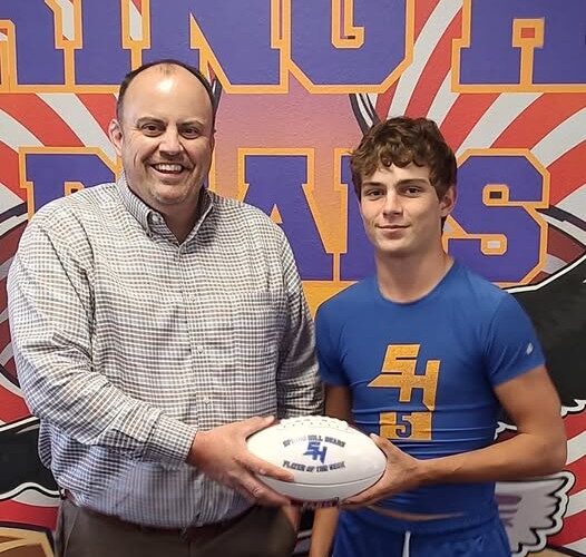 Henry Townsend Farm Bureau Player of the Game for Spring Hill