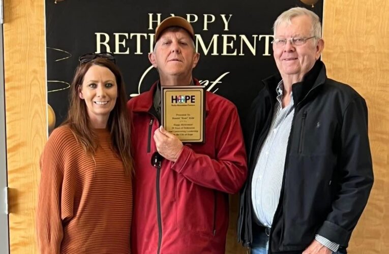 Congratulations to Ronald “Runt” Kidd on his Retirement from Hope Parks & Recreation