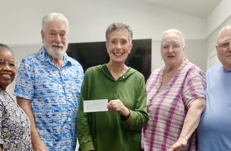 Hempstead County Extension Homemakers Council check presentation