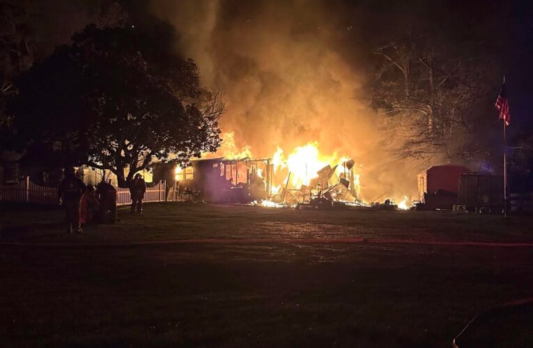 Home Destroyed by Fire Tuesday Evening on Highway 29 South – UPDATED