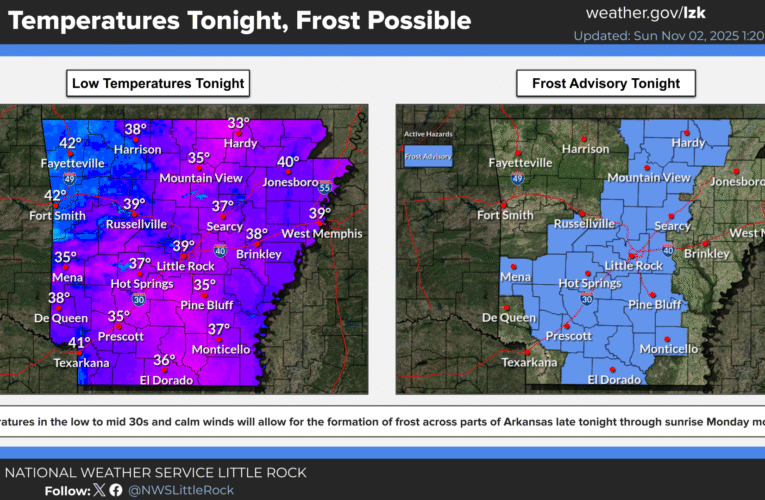 Frost Advisory in effect