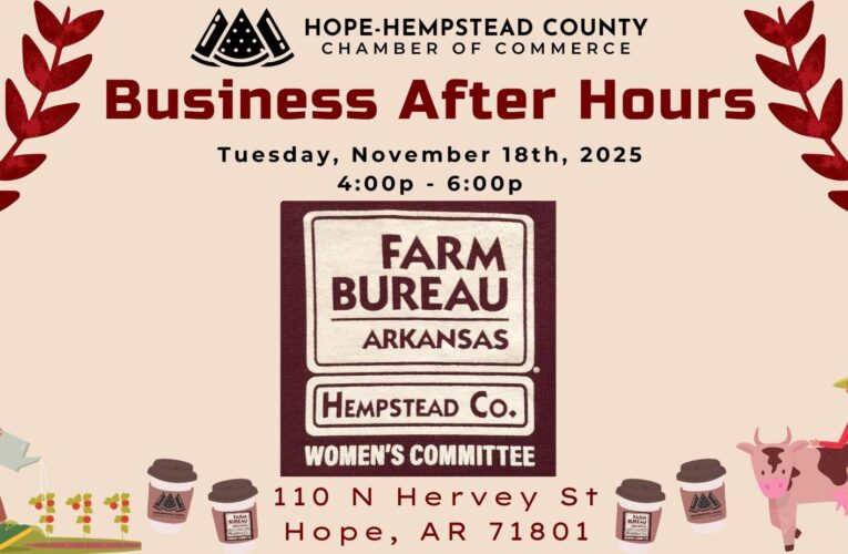 Business After Hours this afternoon