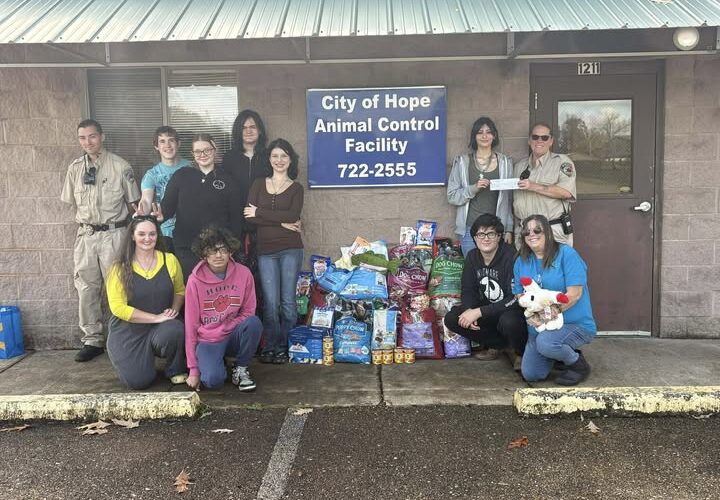 Scouts of America Teen Adventure Crew donate to Hope Animal Shelter