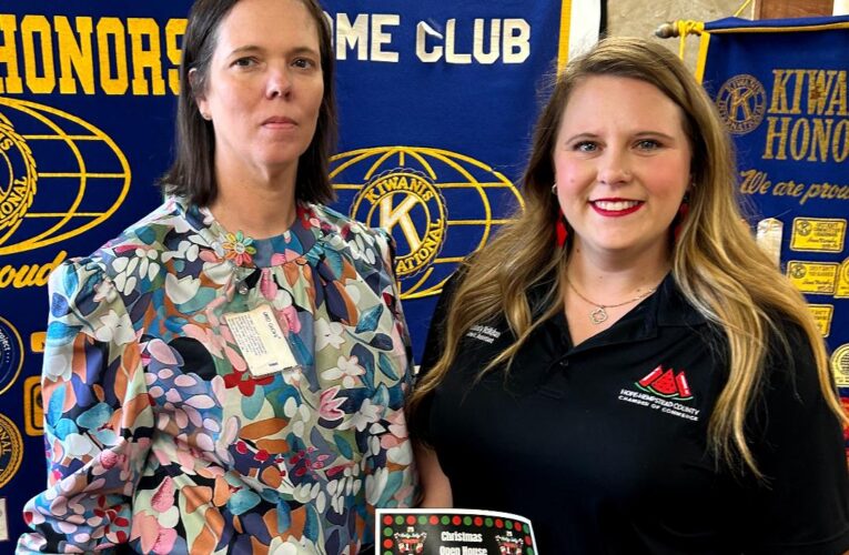 Hope Kiwanis Hears From Kimberly McMahen of the Hope/Hempstead County Chamber of Commerce