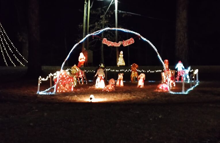 Christmas Decorations Around Hope