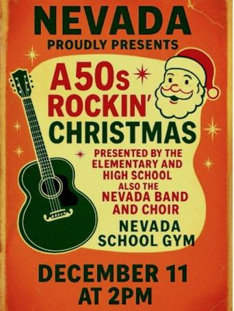 A 50s Rockin’ Christmas set at Nevada Schools