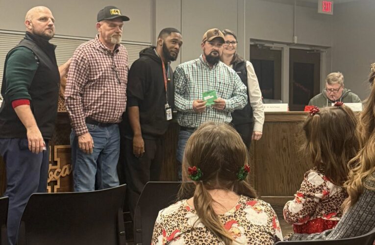 Haybarn Wrestling Recognized by Hope School Board