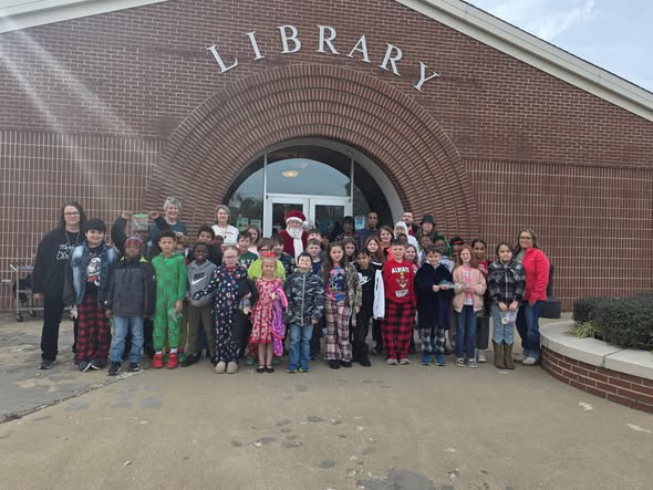 Nevada third graders enjoy cookies with Santa