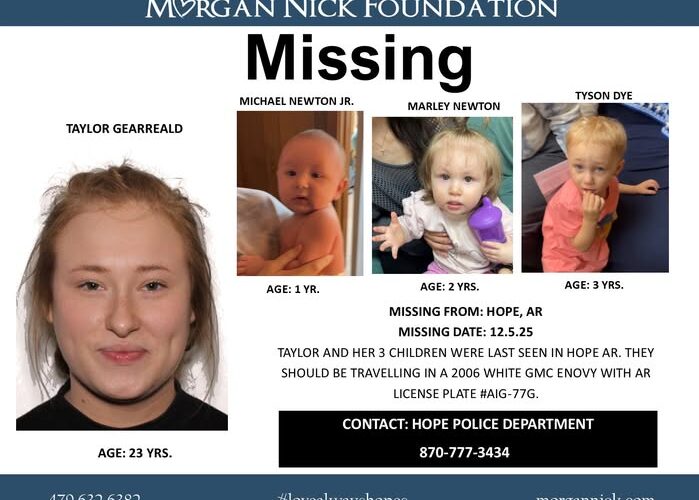 Missing mother and children