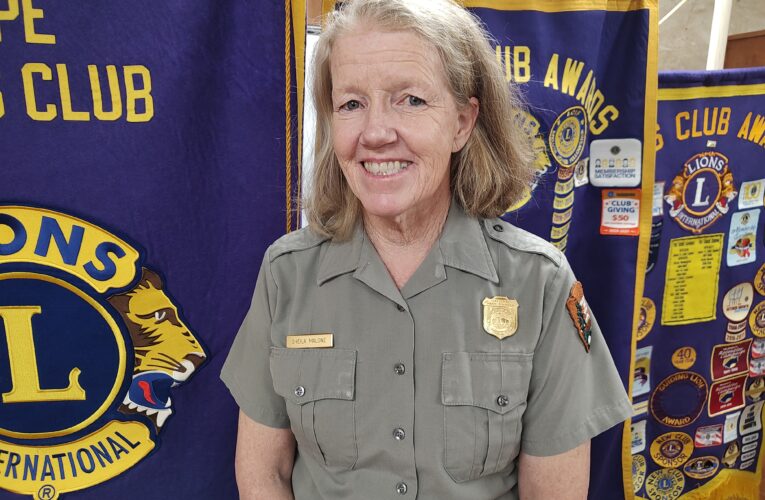 Hope Lions Open New Year With Visitor from the Williams Jefferson Clinton Birthplace Home National Historic Site