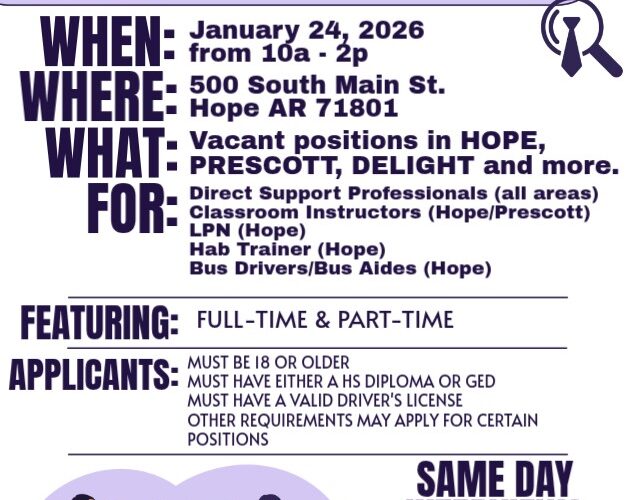 ROC to host Job Fair-Open Interview Day in Hope on Saturday, January 24th