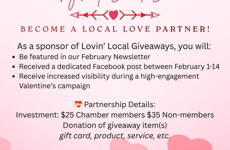 Lovin’ Local Giveaways is back! 