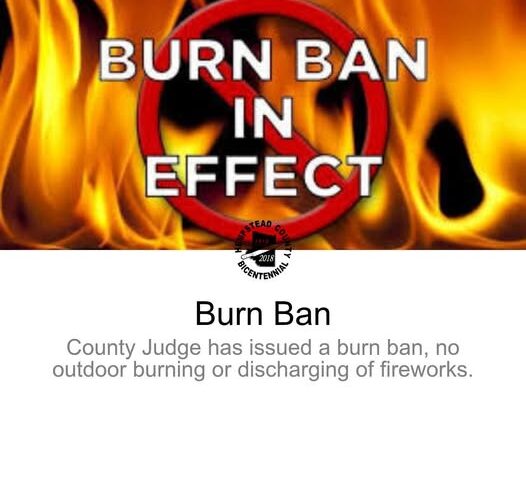 Burn Ban issued for Hempstead County