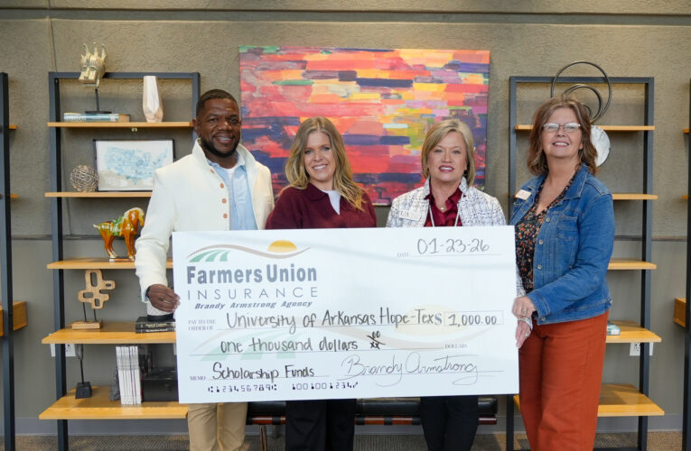 Farmers Union Insurance Premier Agent establishes new scholarship at UA Hope-Texarkana