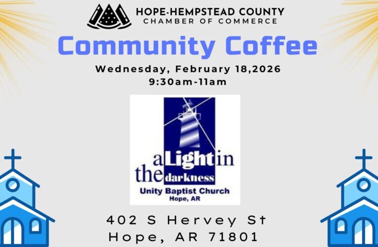 Community Coffee this morning in Hope