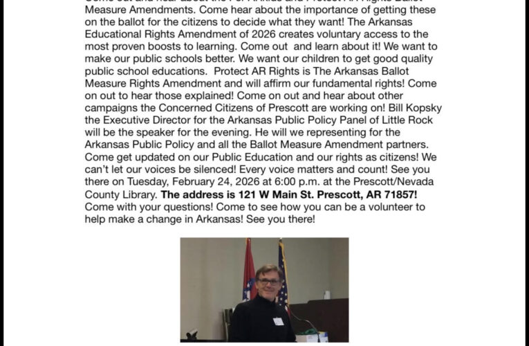 Concerned Citizens of Prescott Set Ballot Measure Amendments and Campaign Updates Program