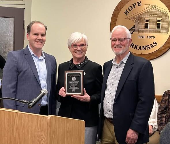 State Representative Dolly Henley presented with award