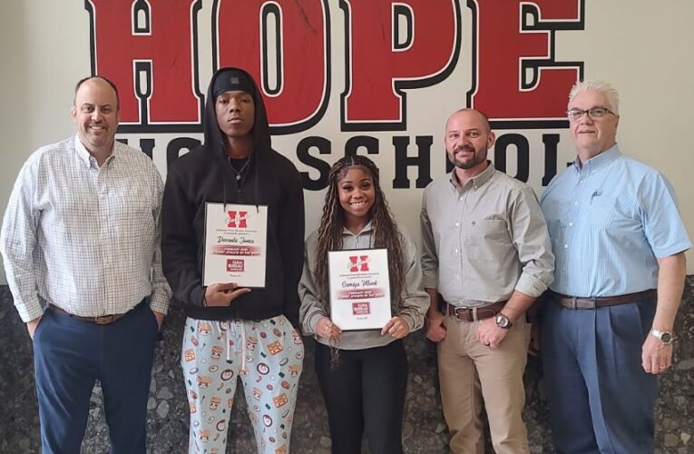 Hope Farm Bureau “Student Athletes of the Week”