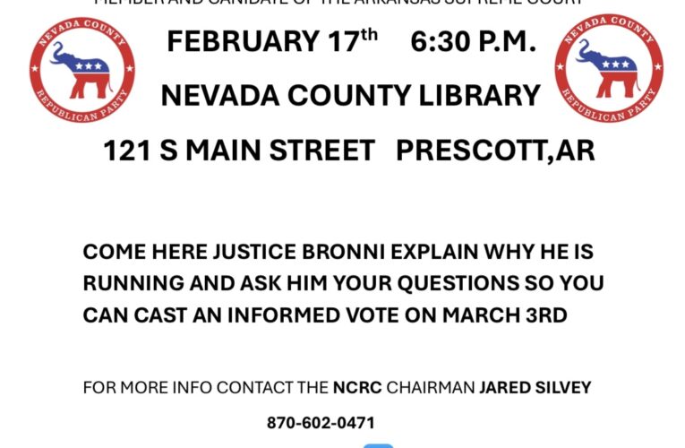 Justice Nick Bronni to address Nevada County Republican Committee Tuesday