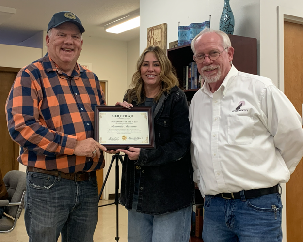 Marcum presented with award at council metting