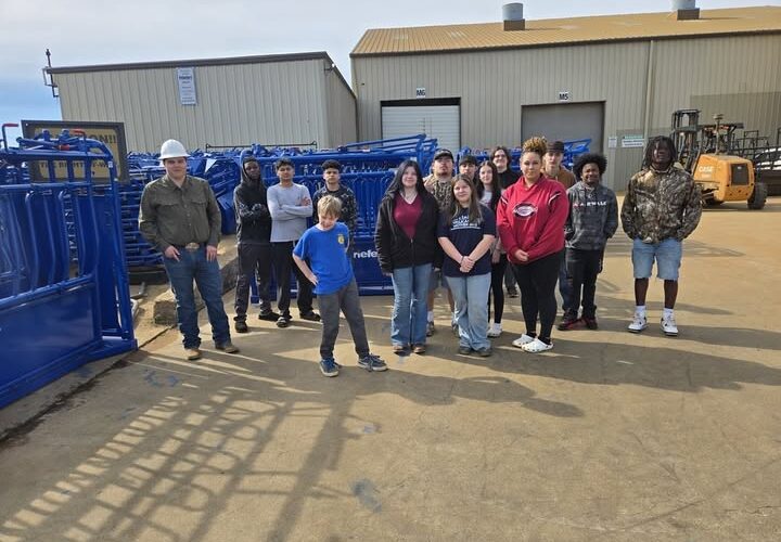 Hope High School Ag Mechanics and Ag Metals students visit Priefert Manufacturing