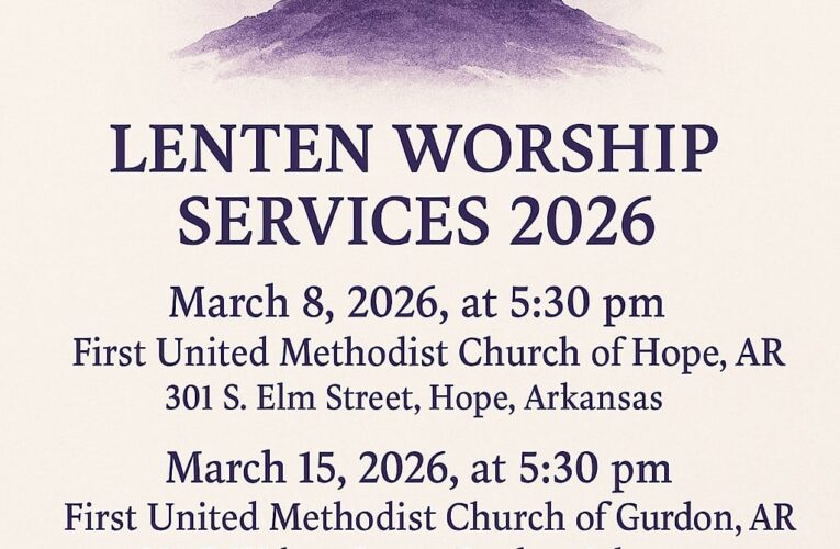 3 United Methodist Churches Set Lenten Services