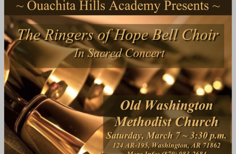 The Ringers of Hope touring bell choir THIS AFTERNOON in Washington