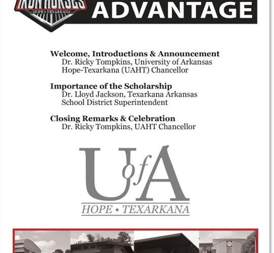 University of Arkansas Hope-Texarkana to announce Iron Horse Advantage Scholarship Program on March 16