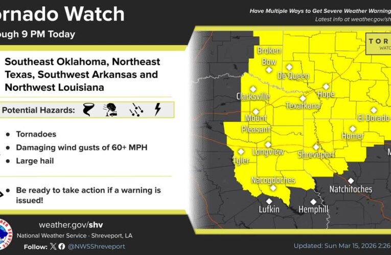 Tornado Watch canceled for area….