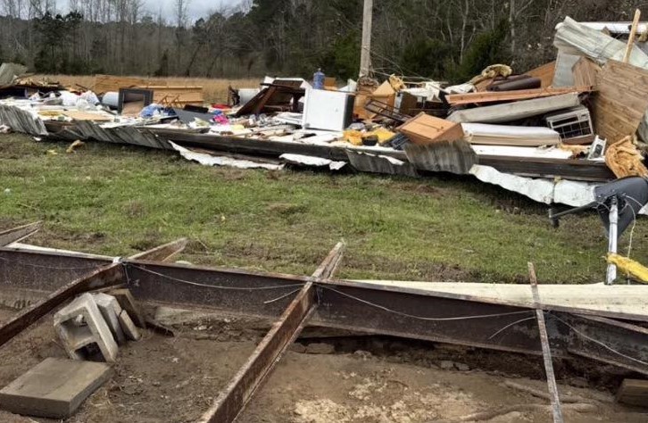 Tornado damage near Willisville overnight