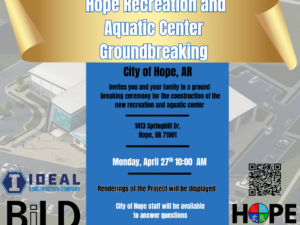 Hope Aquatic Center Groundbreaking Ceremony