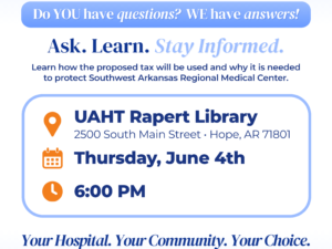 Meeting Set for the Public on Proposed Hospital Sales Tax